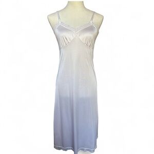 Vintage 80’s Pale Pink Satin Midi Length Slip